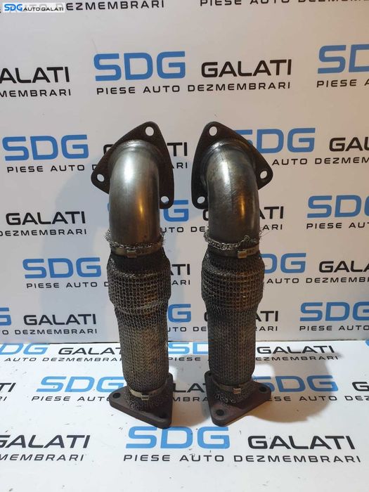 Set Compensator Racord Flexibil Galerie Teava Conducta Evacuare Audi A6 C5 2.5 AFB AKN AKE 1998 - 2005 Cod 059131790B 059131790D