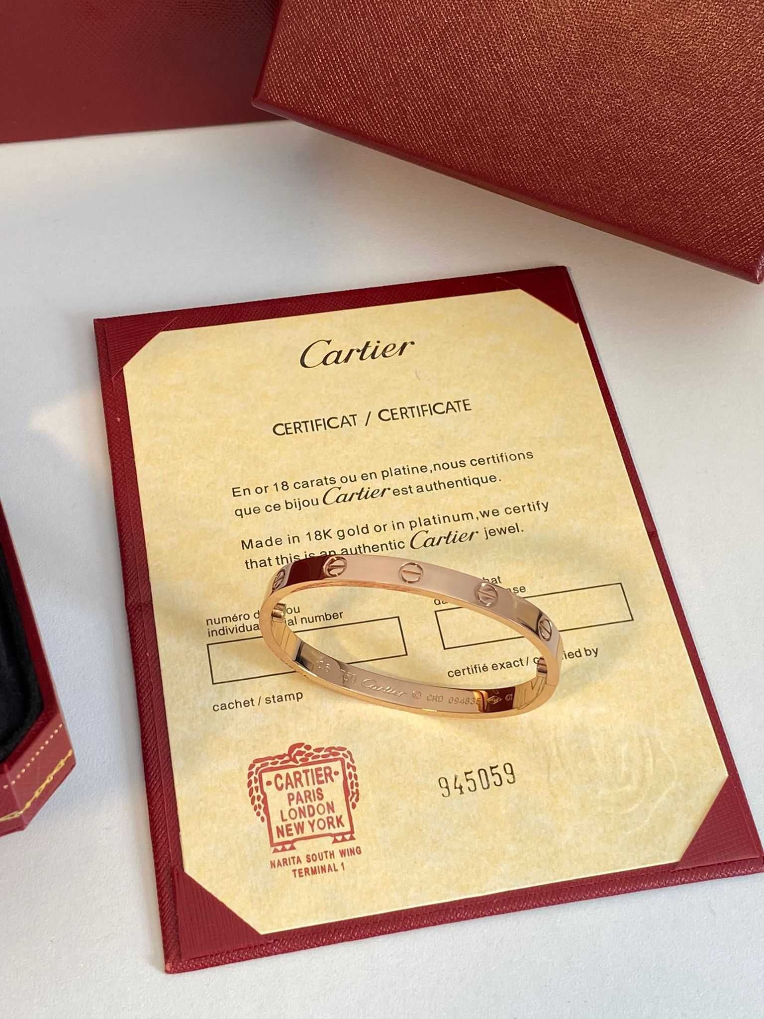 Brățară Cartier 22 Rose Gold 18K