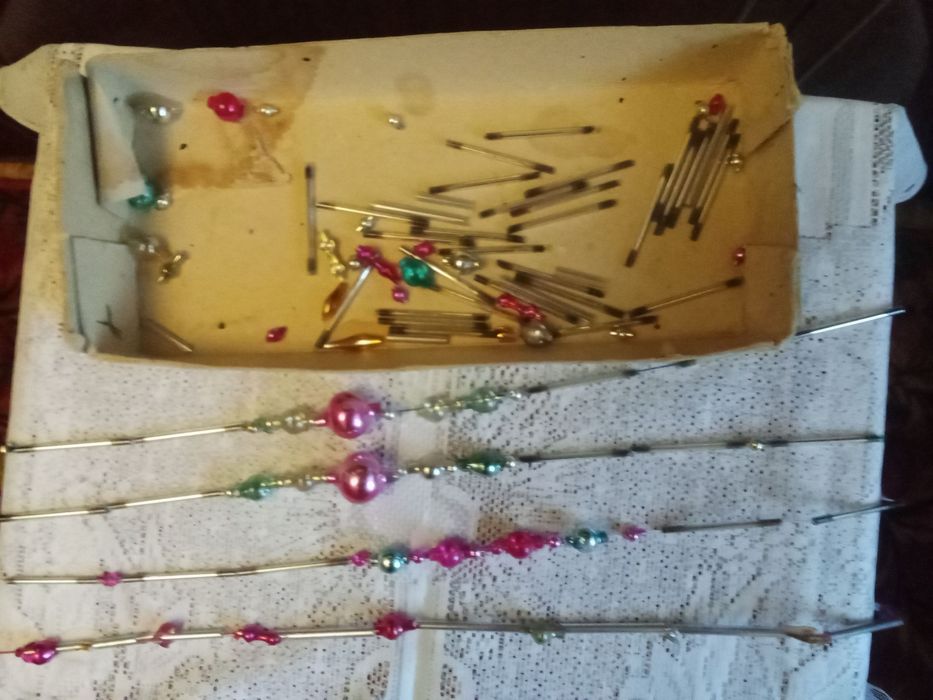 Бусы ёлочные стекло СССР