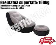 Fotoliu Sezlong Saltea Gonflabil Relaxare 2 in 1 Livrare GRATUITA