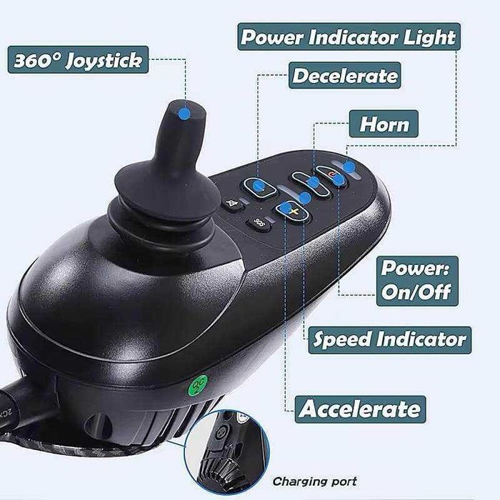 Carucior electric pliabil, cu doua motoare, Model Ek03