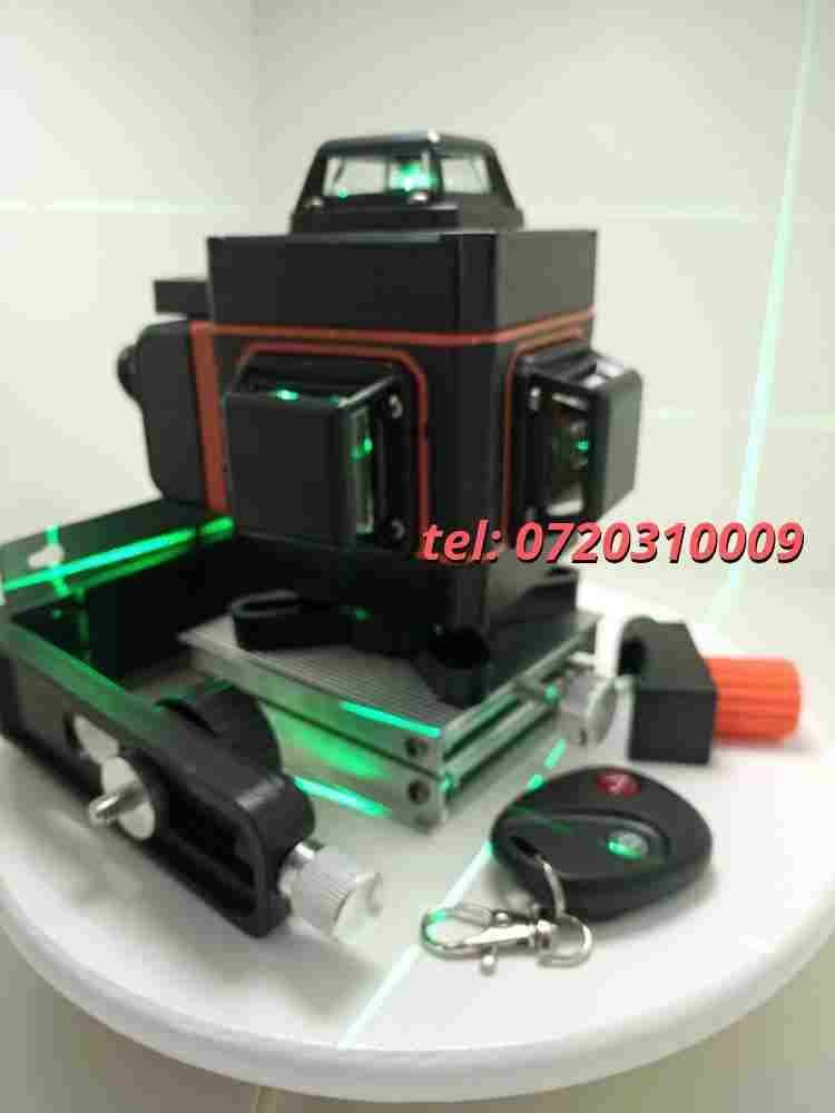 New Auto Nivela Laser Verde Kamoon 16 Lini 4d 30m Cu Detector Miez G