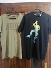 2 tricouri barbati/adolescenți, mărime S, Puma și Fortnite