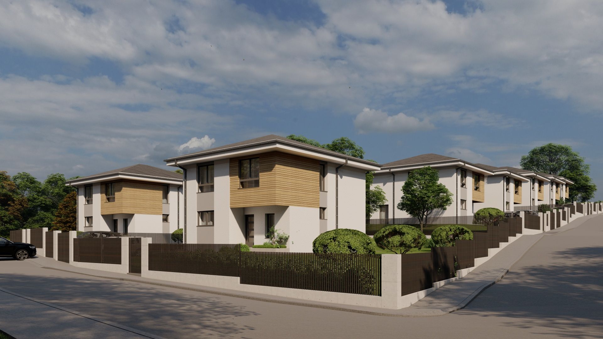 Case individuale premium  str Freziilor la strada asfaltata