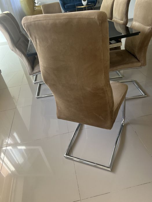Scaun bucatarie tapitat cu catifea