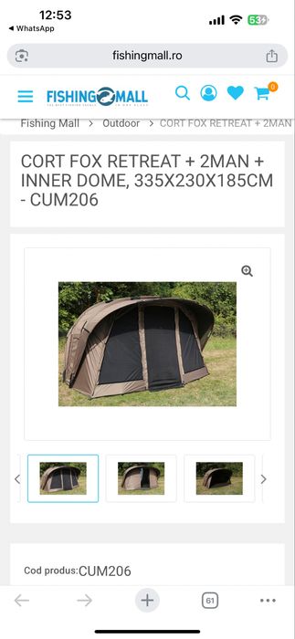 Cort Fox Retreat+2 man+inter dome 335/230/180 cm