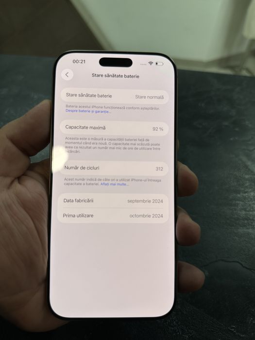 iPhone 16 Pro Max 256 Impecabil - Desert Titanium Neverlocked
