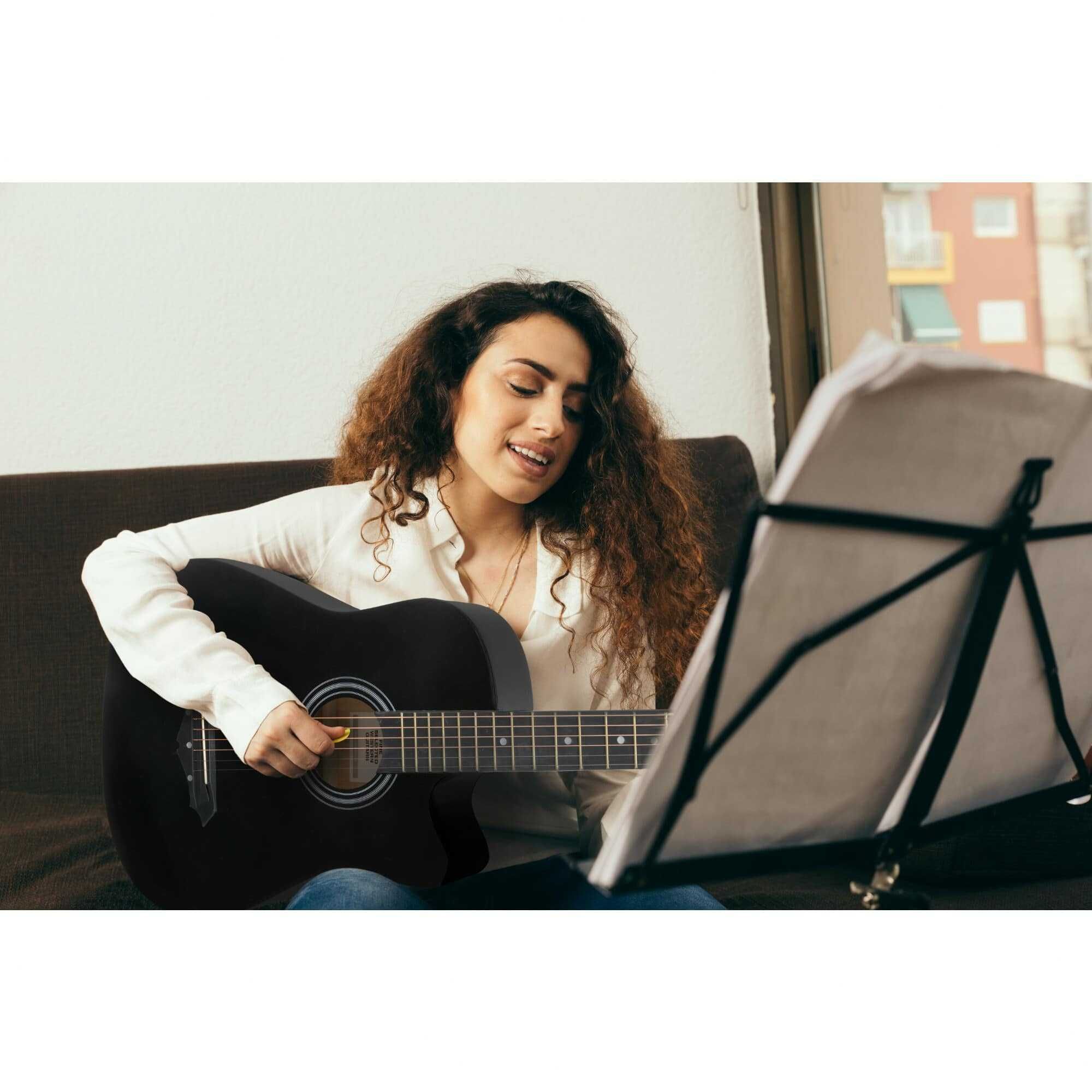 Set chitara acustica Rocktile WSD-5C-BK Slim Line Cutaway Negru