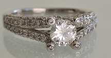 Inel logodna aur 14k cu diamante 1,66ct