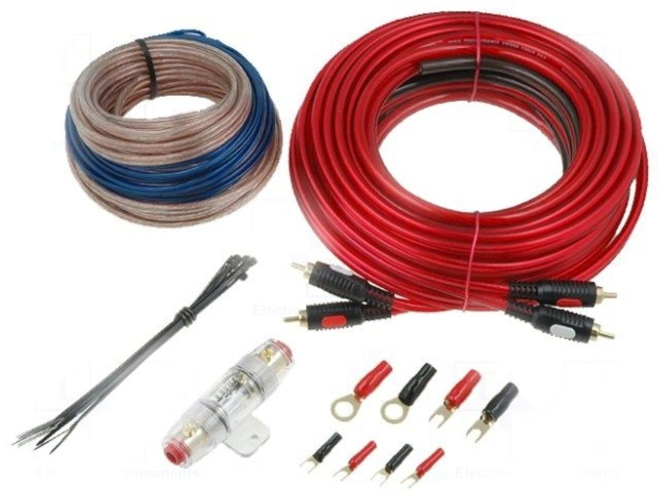 Cabluri montaj subwoofer kit semiprofesional 4CarMedia 8 și 10 mm nou