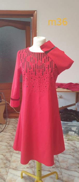 Rochie rosie dama m36
