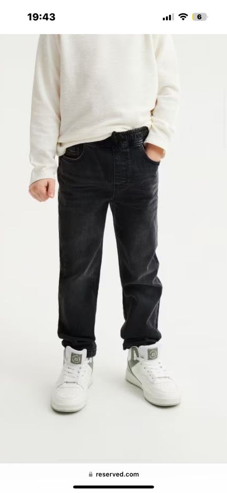 Дънки H&M и Reserved, риза Zara за 12-14 год, Нови!