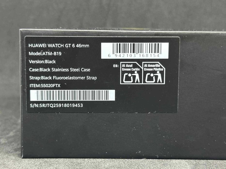 Смарт часовник HUAWEI WATCH GT 6 46mm Black / Гаранция