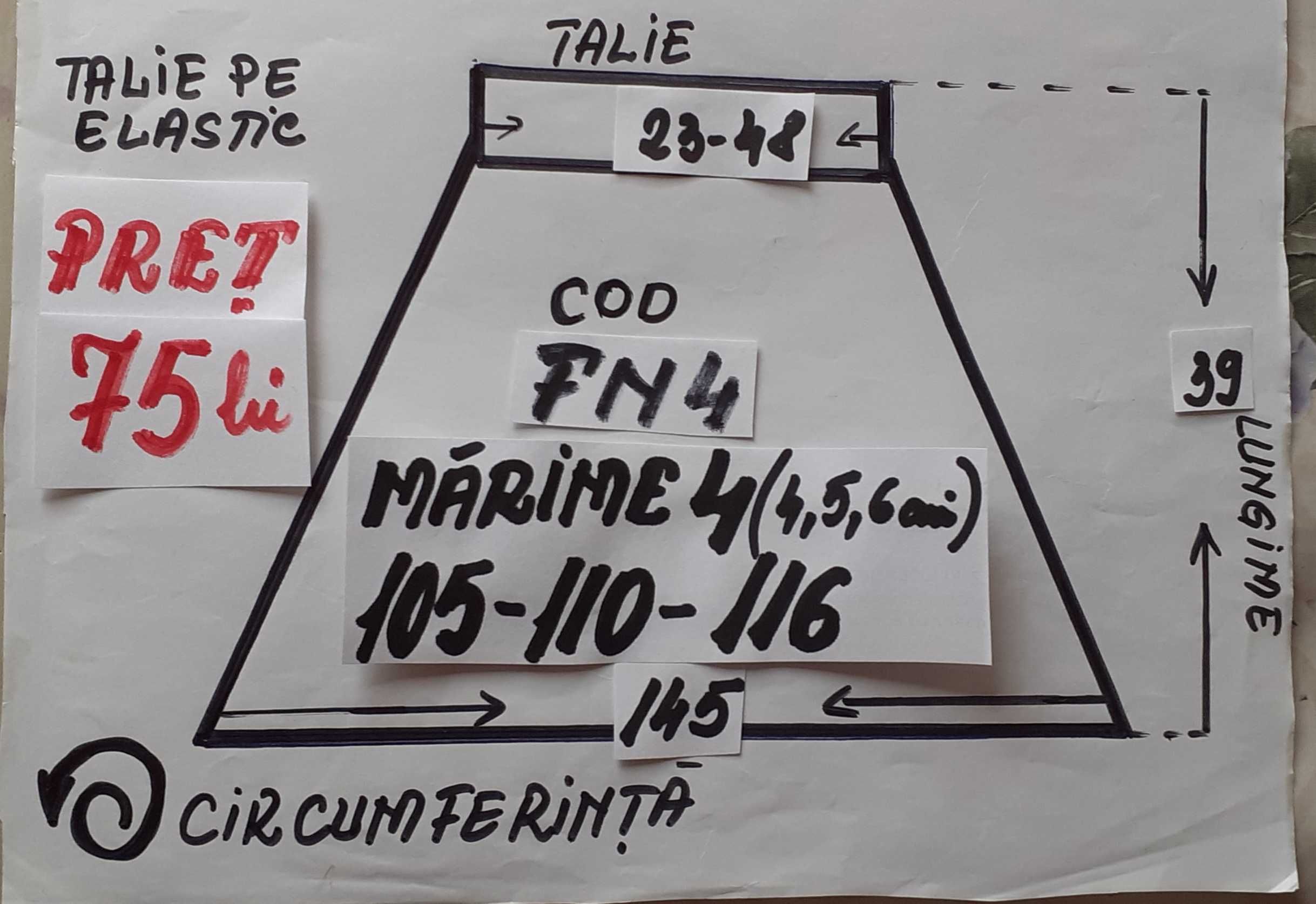 Fusta cu model traditional pentru copii