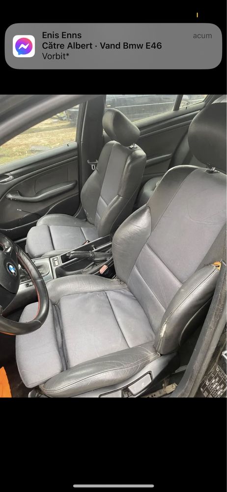 Interior BMW e46 re-Caro sport cu încălzire