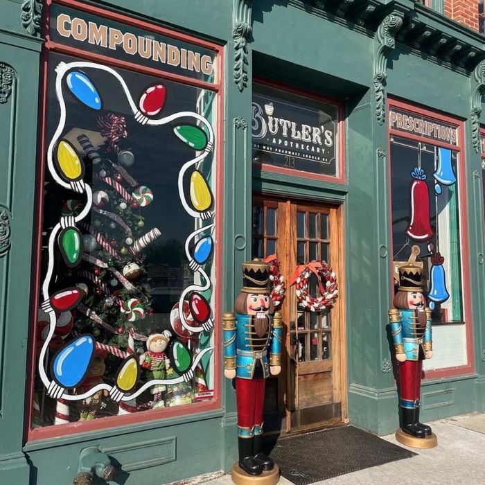 Новогодняя роспись витрин!