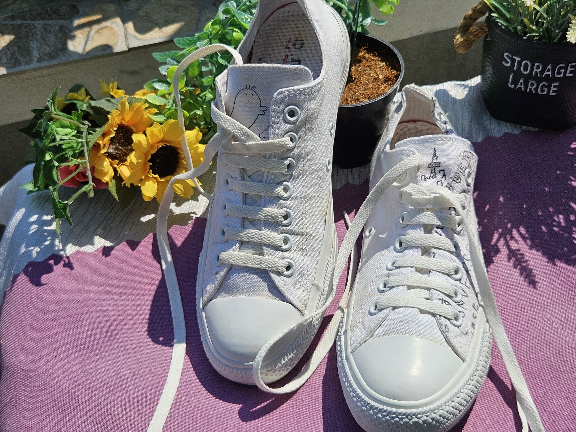 Converse бели кецове N42