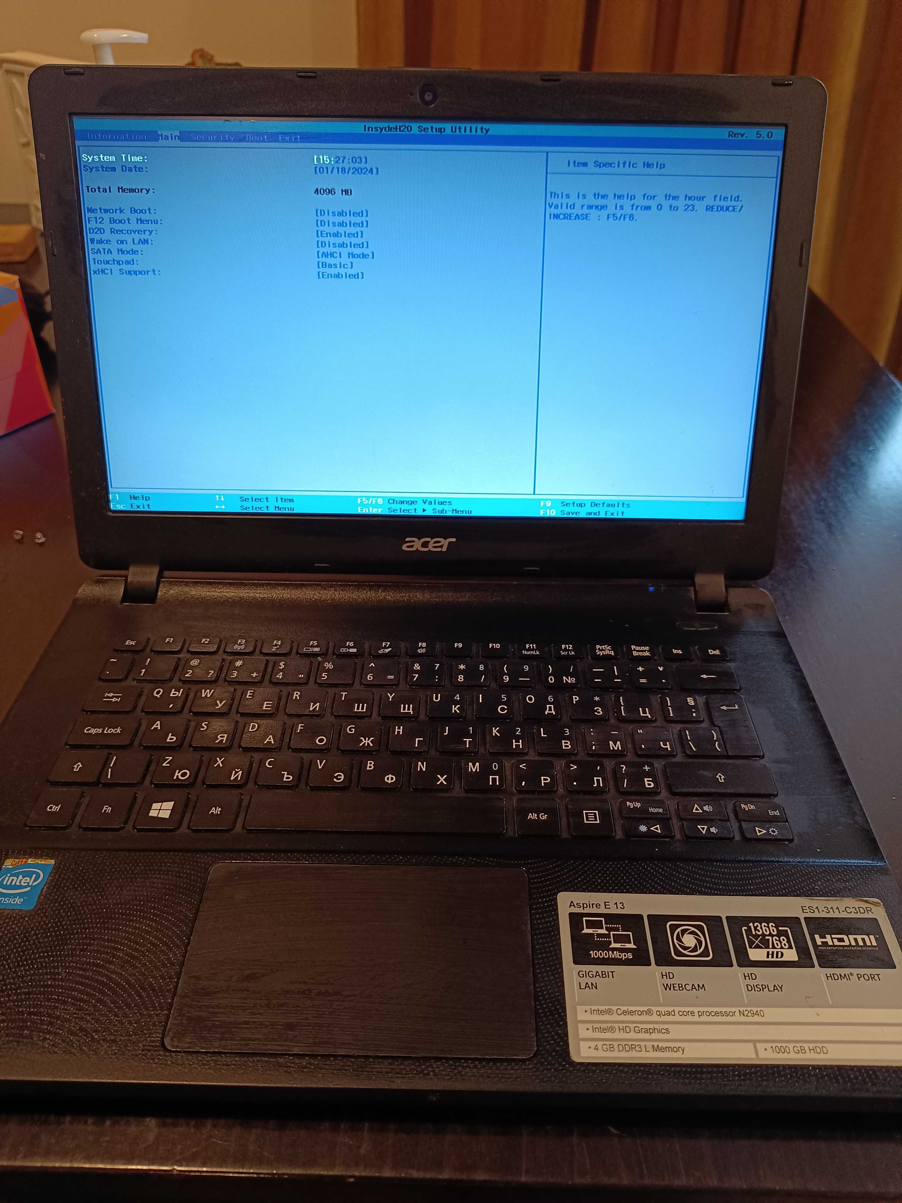 Лаптоп Acer ES1-311