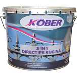Vopsea 3 in 1 direct pe rugina Kober, lucios, Gri Antracit, 10 litri