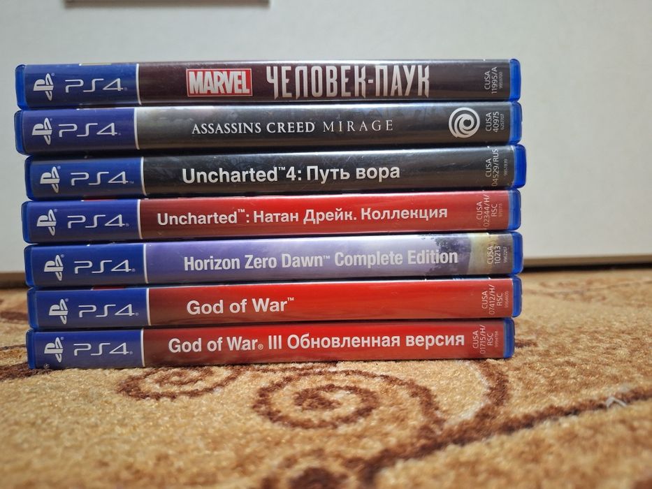 Продам видеоигры на дисках для playstation 4 в отличном состоянии