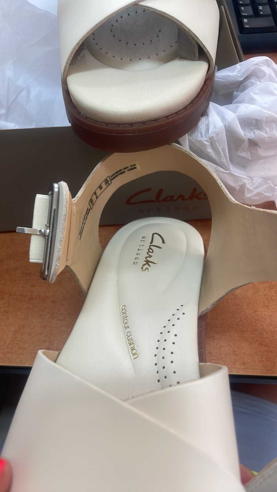 Дамски сандали кожа Clarks artisan