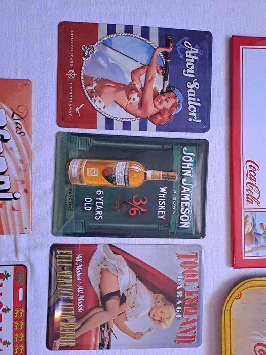 reclama tabla retro tablie metalica