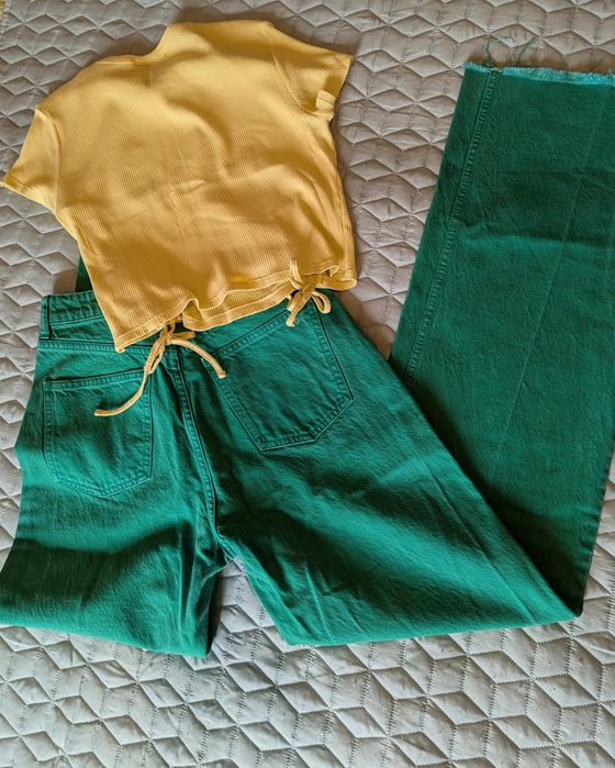 Дънки" Zara "+ подарък къса блузка