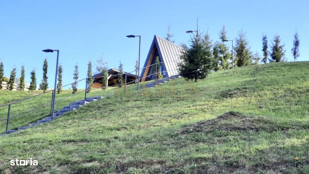 Teren 34,5 ari + cabana A-frame Colibita – ideal pentru resort, spa