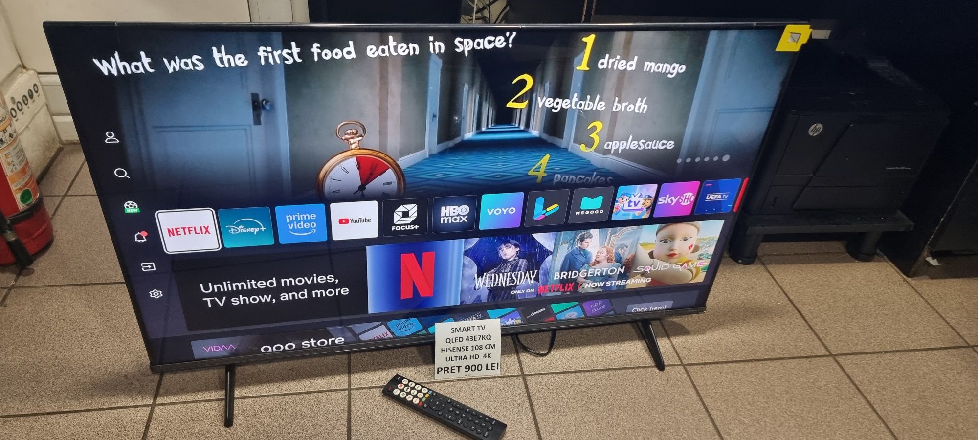 Hope Amanet P6 Smart tv QLED Hisense 108 cm 4K