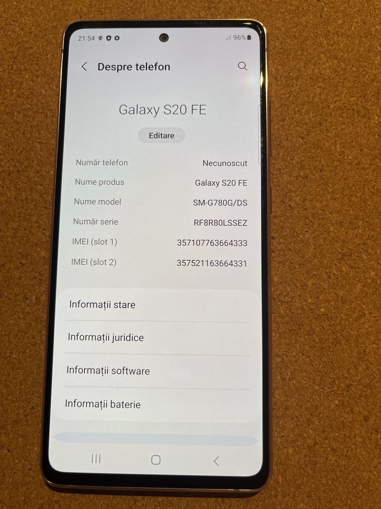 Samsung S20 FE 128 Gb ID-oxc685