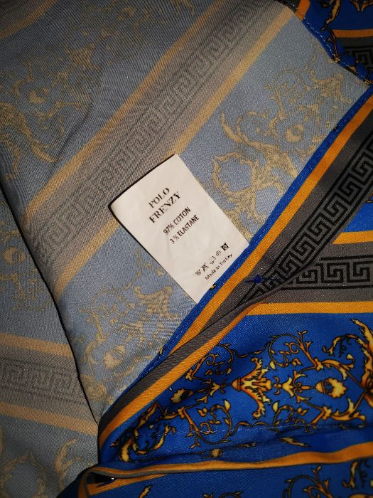 Абитуриентско елегантно мъжко елече и риза шарки тип Versace