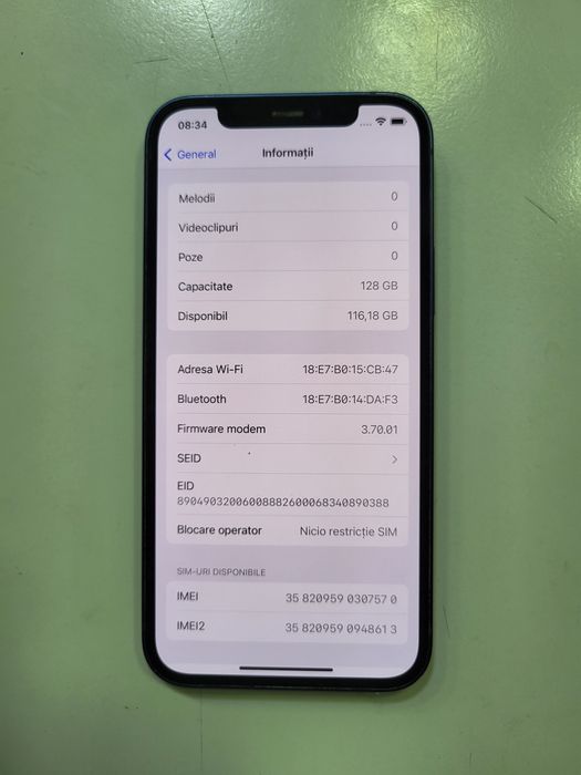 Iphone 12 Blue Impecabil Ca Nou Poze Reale