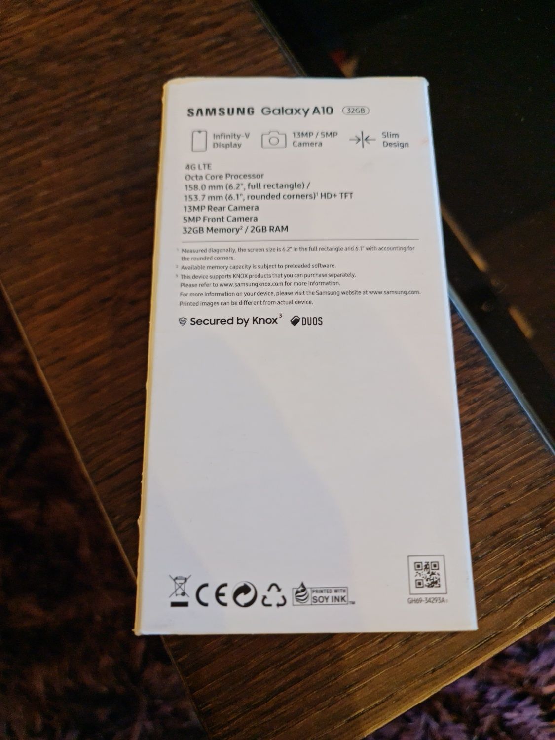 Samsung Galsxy A10 black 32 GB