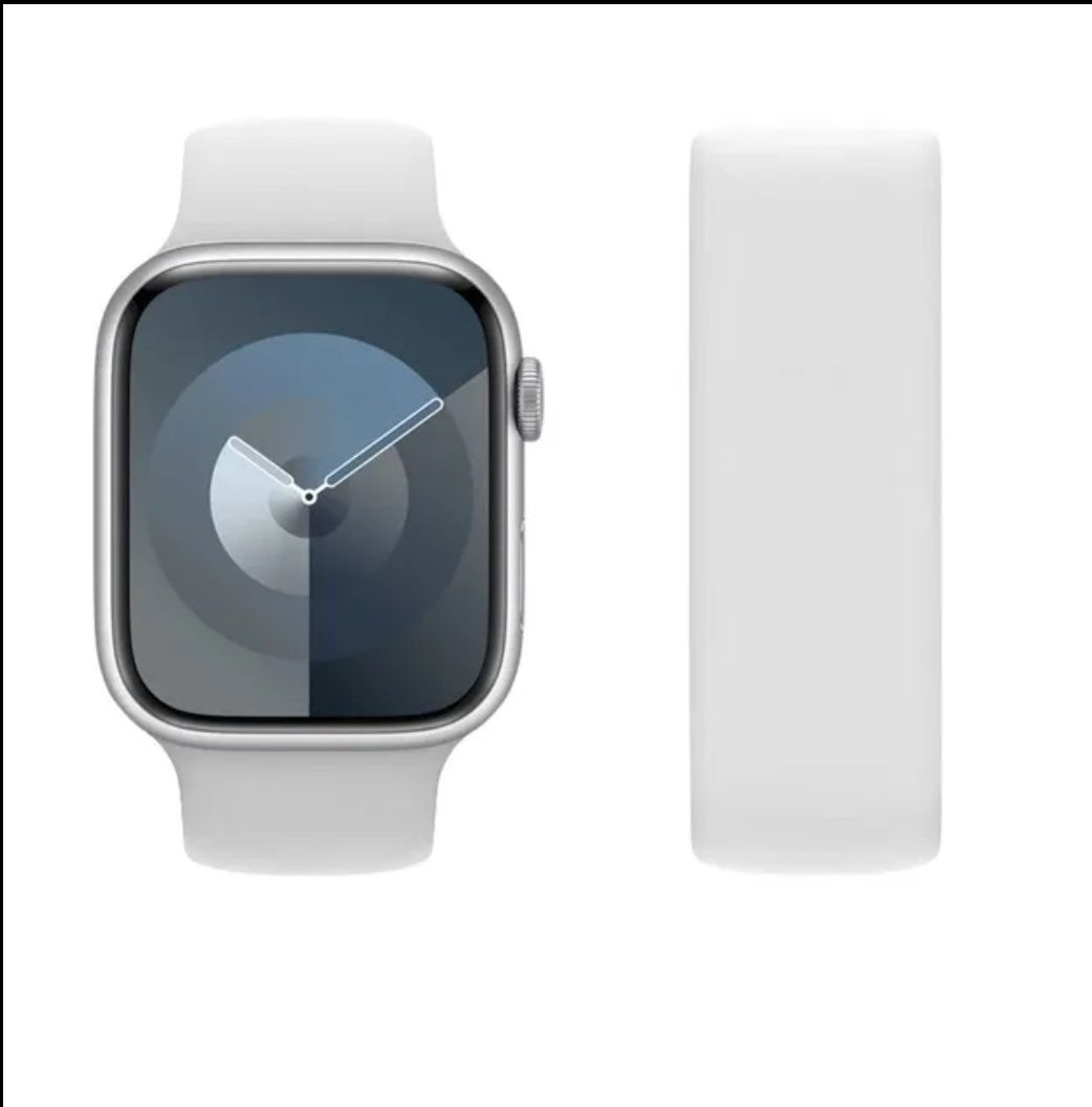 Brățară Apple Watch silicon. Alb. Măsură adult M-L 38 40 41 mm