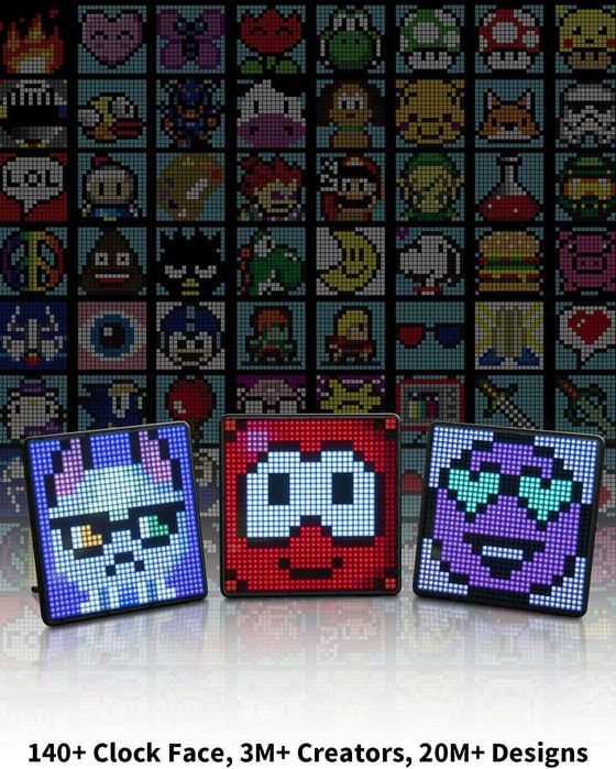 Дигитална цифрова фоторамка Divoom Pixoo 32x32 арт LED дисплей