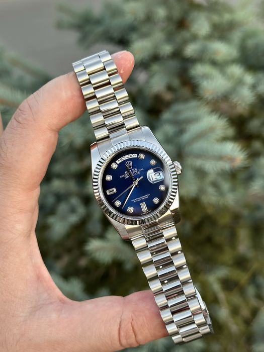 ceas rolex daydate blue dial 36,mm lady