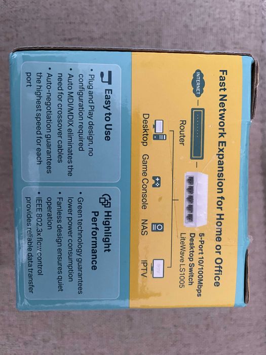 Switch TP-Link LS1005 10/100Mbps