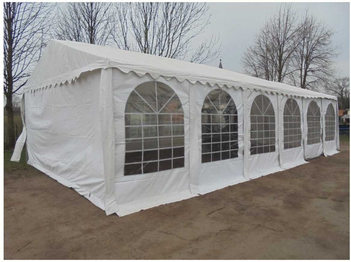 6x12 m CORT Pagoda Pavilion Evenimente ECONOMY nunta botez PVC 500