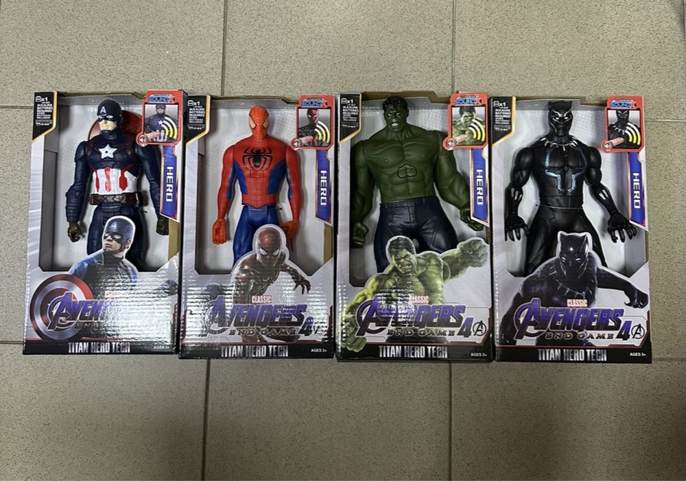 Avengers фигурки 30см Спайдърмен/Хълк/Капитан Америка