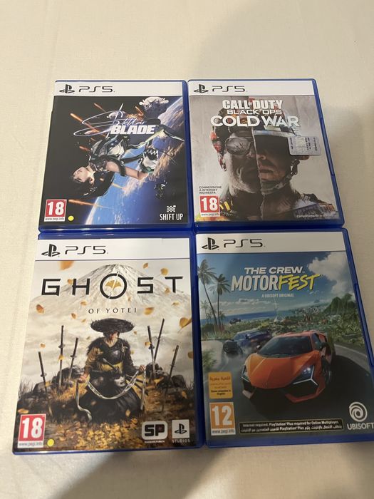 Игры на ps5 (Ghost of Yotei, Stellar Blade, Call of Duty Cold war)
