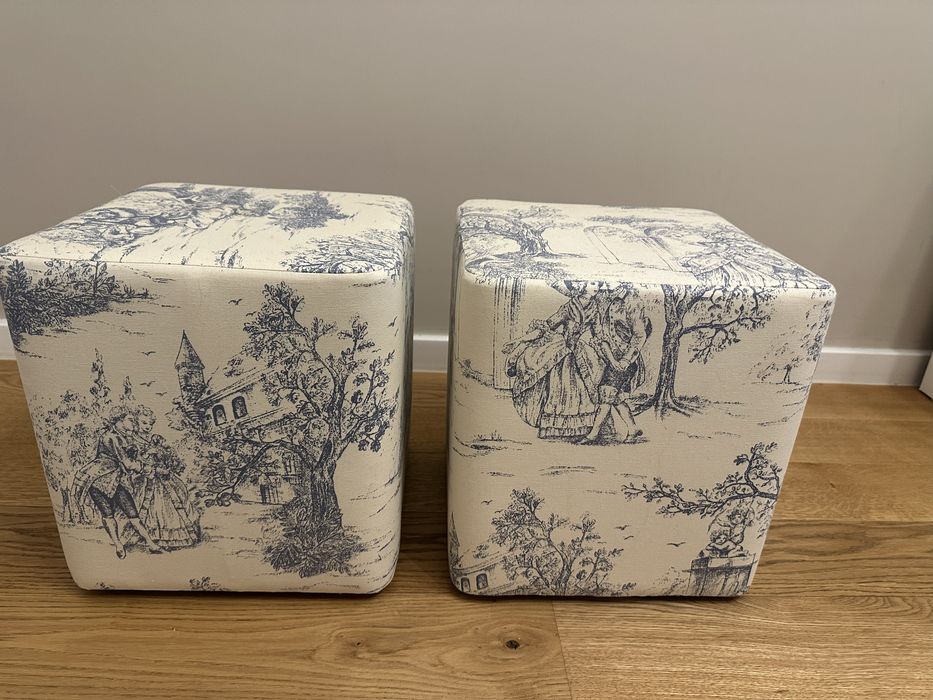 Set doua taburete si fete de perna stil Dior