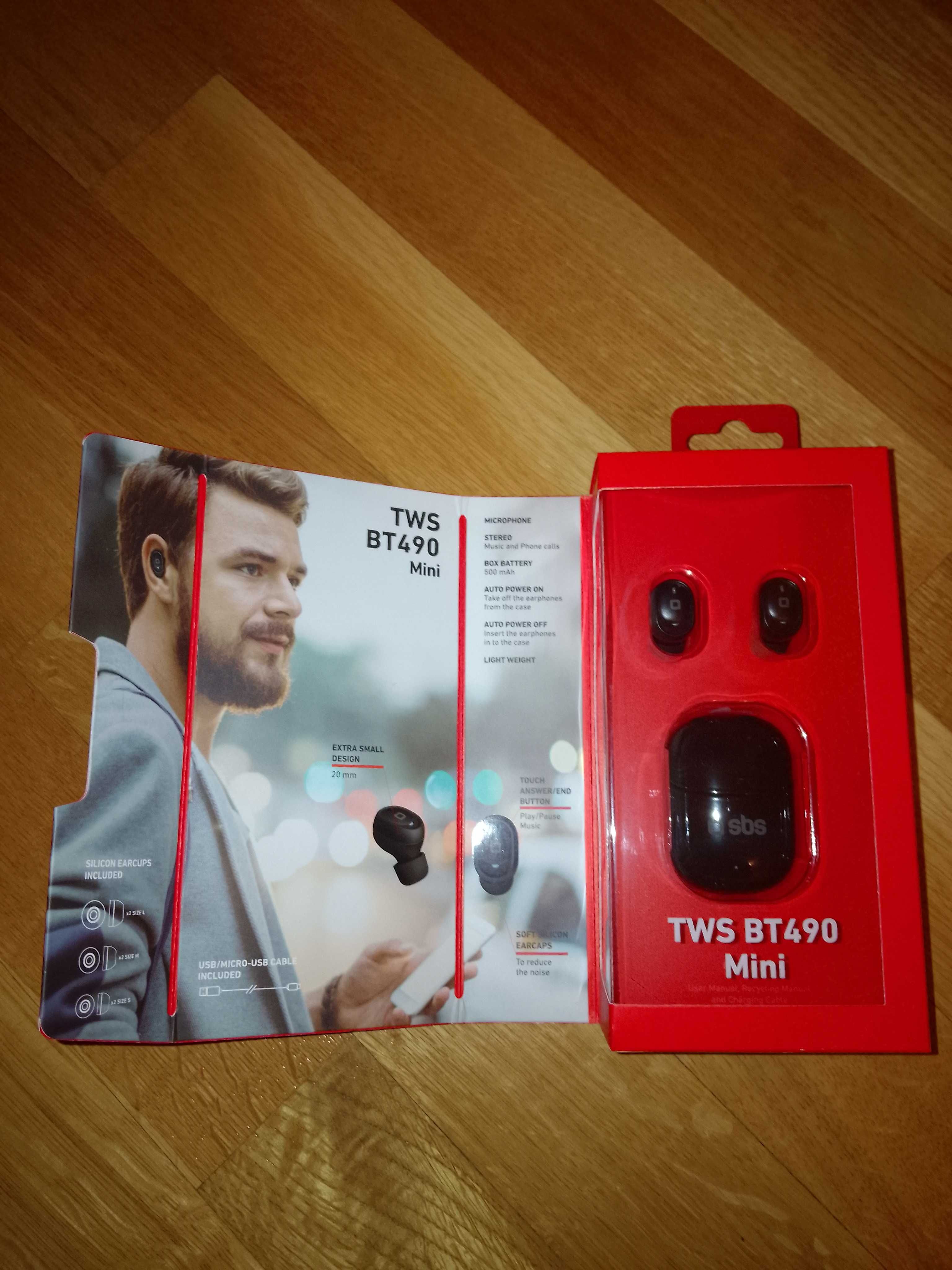 Casti fara fir TWS-BT 490 Mini