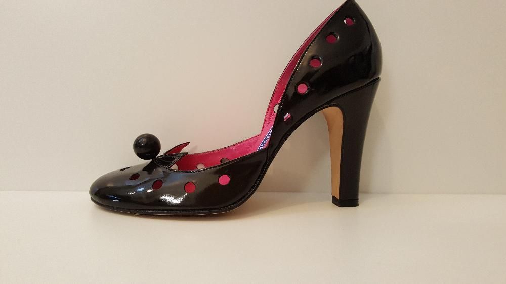 Eley Kishimoto pantofi din piele dama lac negru 38