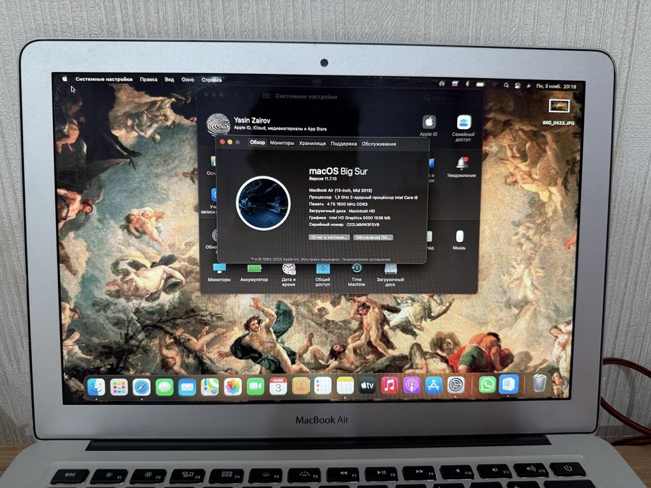 MacBook Air 13” (Mid 2013) / i5 / 4GB / 128GB — Отличное состояние