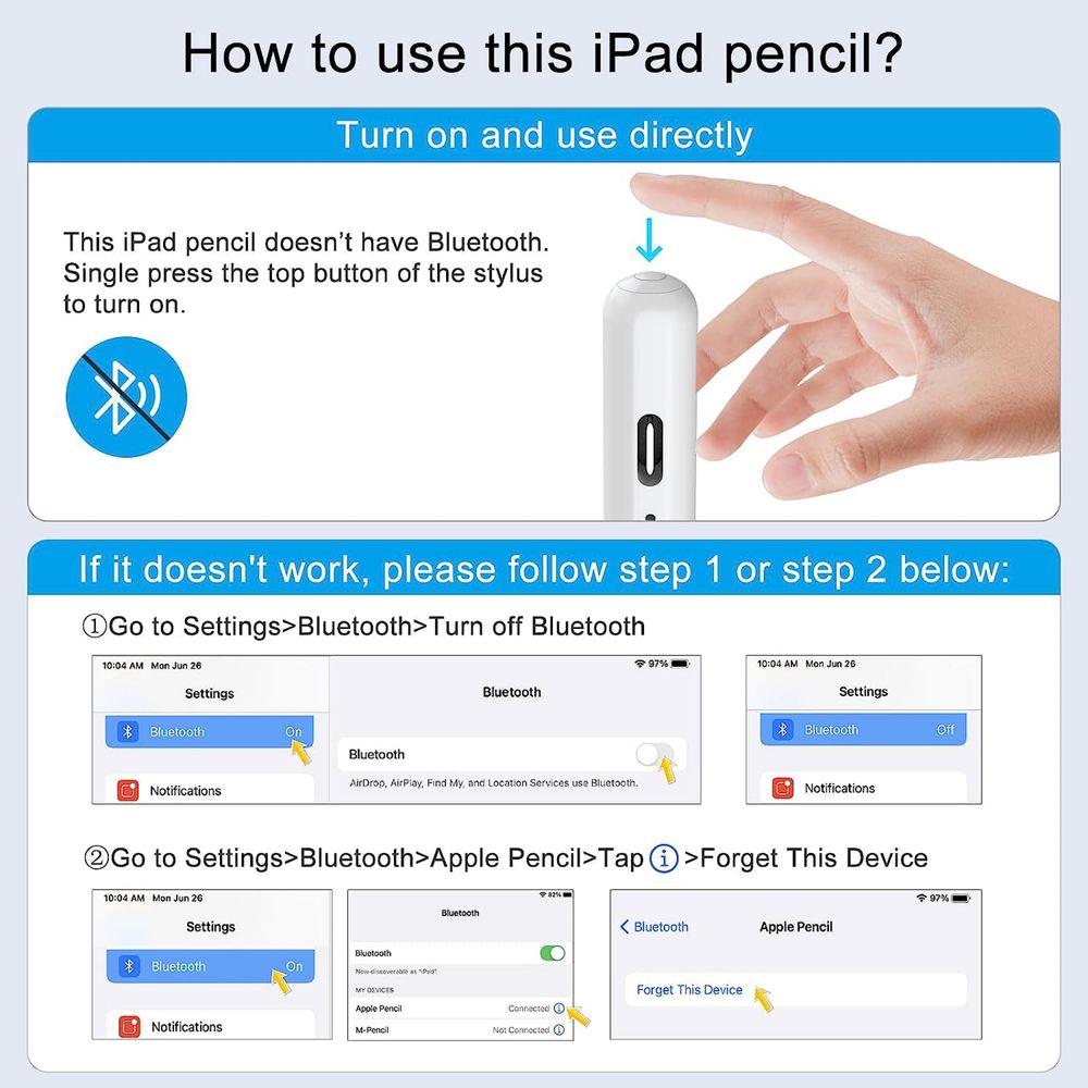 Apple iPad Pencil с быстрой зарядкой за 13 минут из Америки