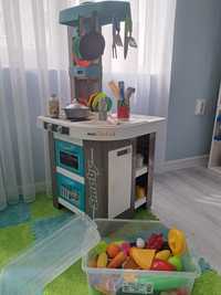 Детска кухня Tefal Smoby, в комплект с аксесоари и дървени продукти