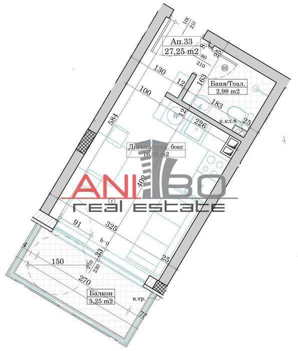 Продава се Едностаен апартамент в Варна, Виница - 30 кв.м за 2007 €/кв.м - Снимка #5