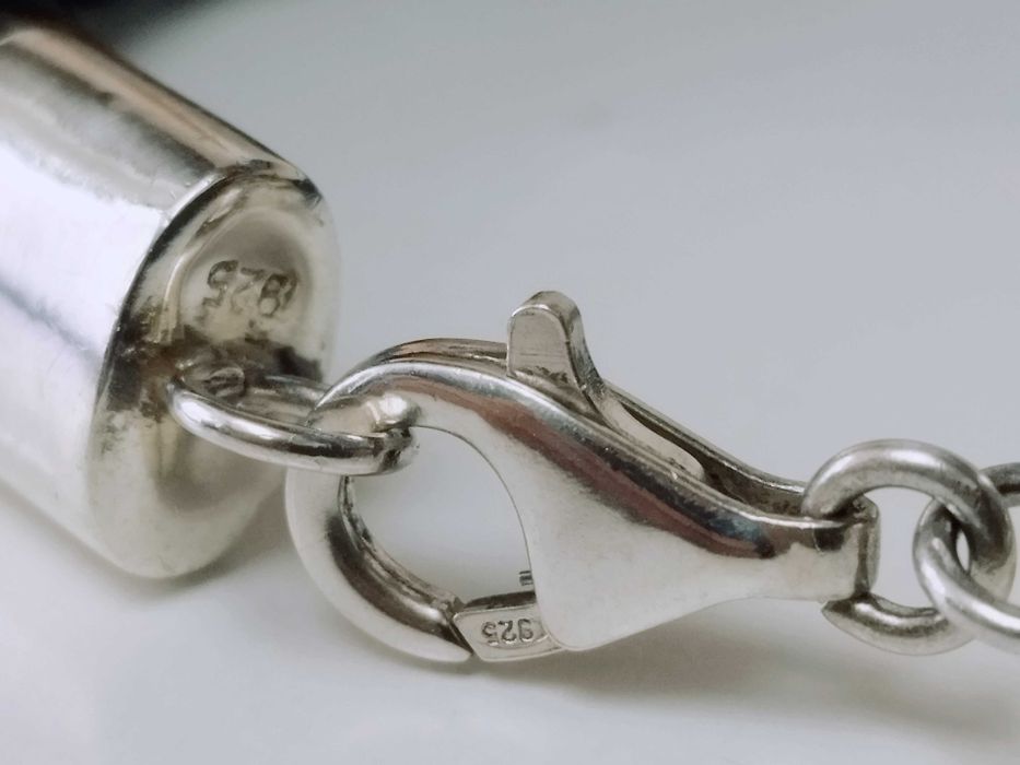 Bratara barbateasca piele împletita, si argint masiv 925