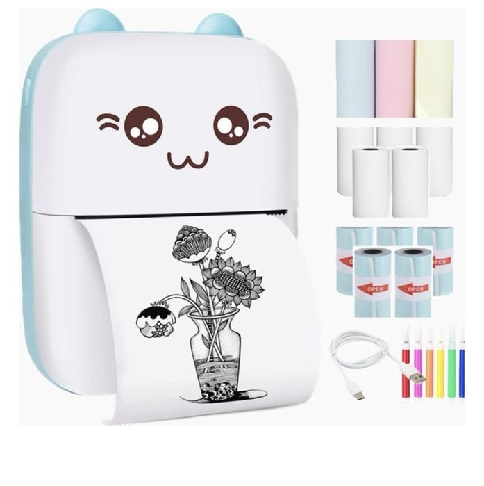 Мини принтер розовый