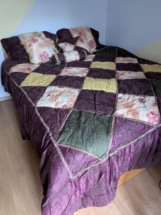 Set de pat cu Plapumă decorativa și fete pernă